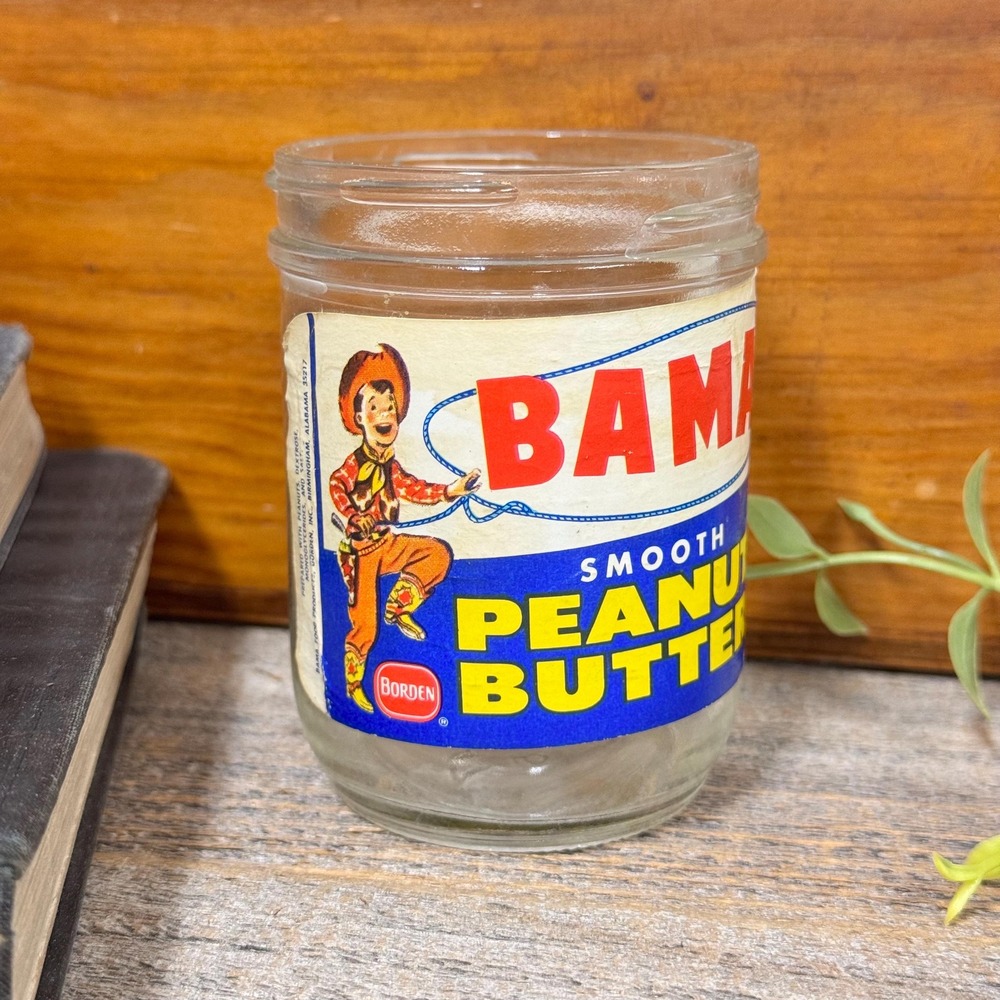 Vintage Bama Peanut Butter Jar: Birmingham Alabama Display Prop
